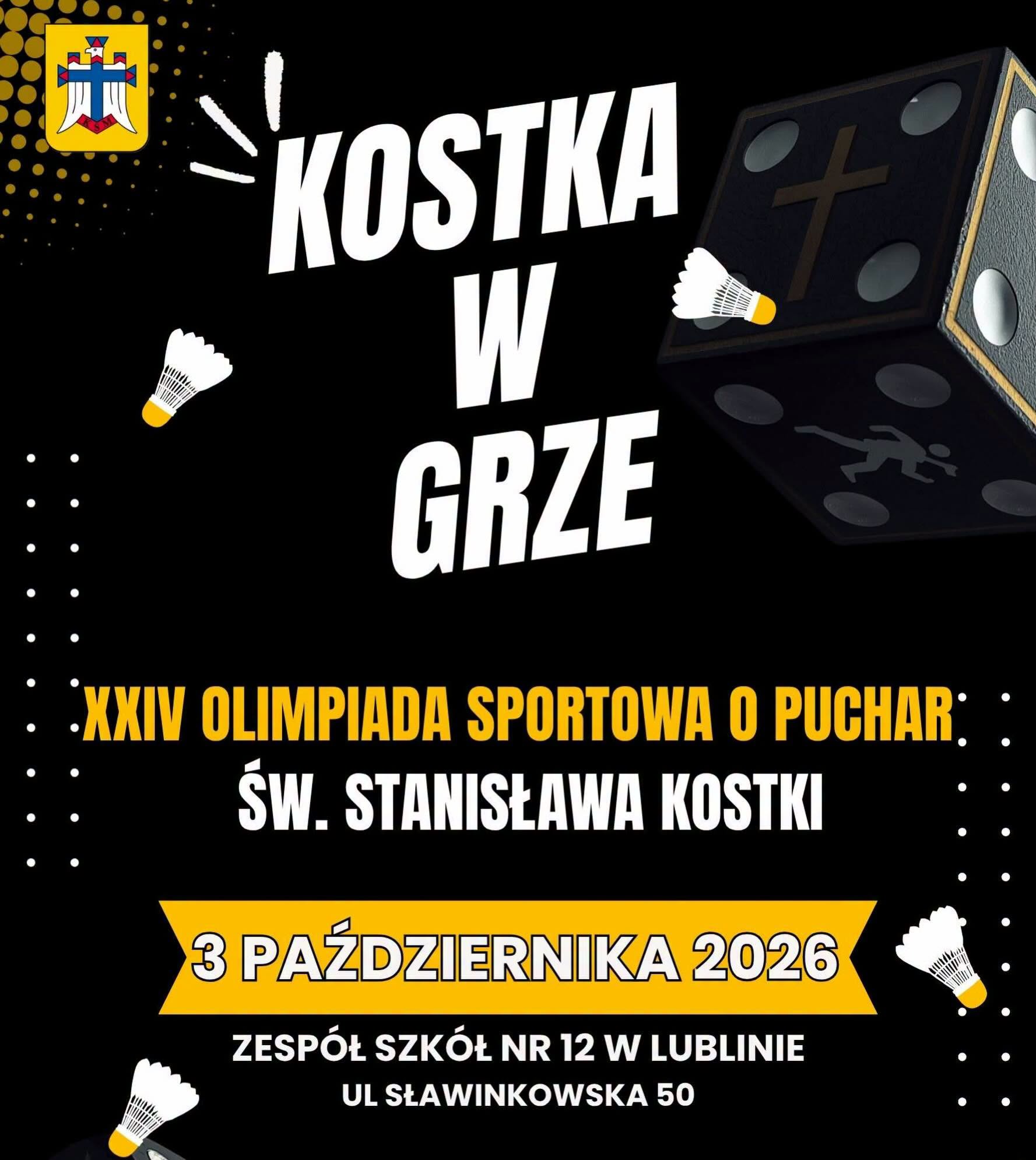 XXIV Olimpiada Sportowa o Puchar Św. Stanisława Kostki – zapisy 📝