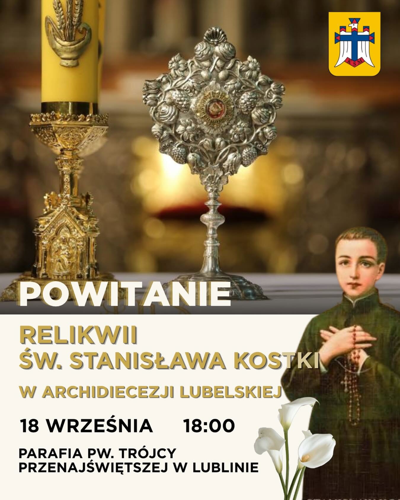 Relikwie św. Stanisława Kostki w Lublinie
